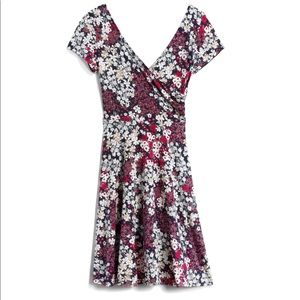 Kaileigh Amandine Knit Dress. Black, Red, White. Size: Medium